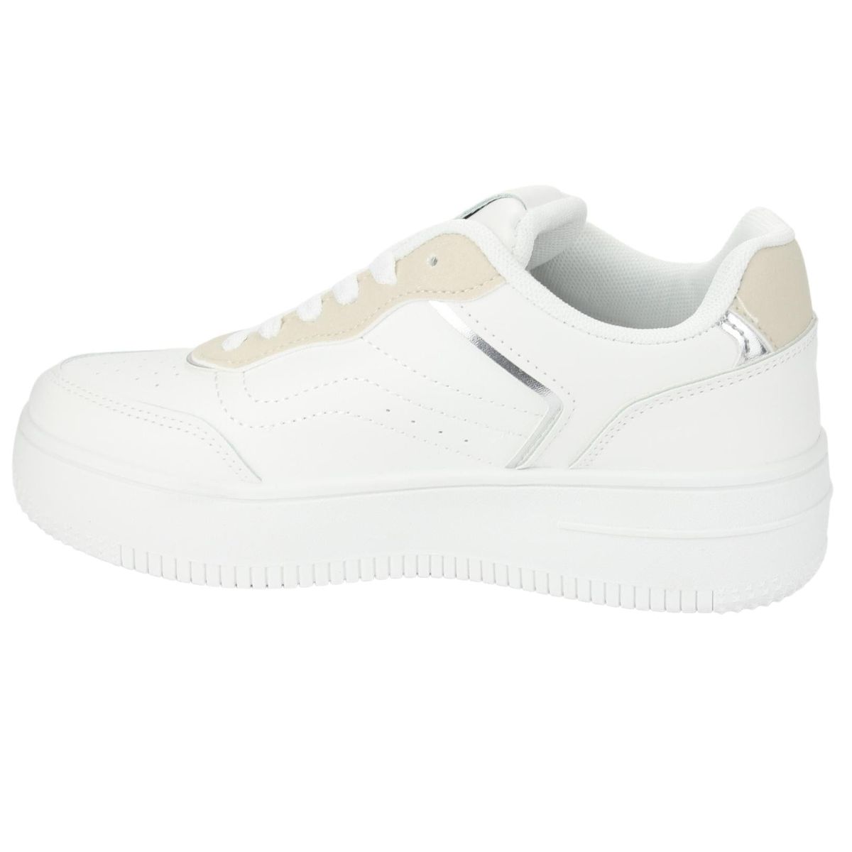 CHALADA - Zapatillas Mujer Blanco Plataforma Chalada Joggo-1