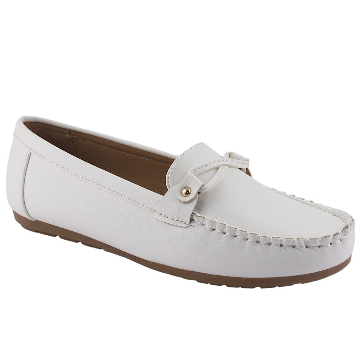 CHALADA - Mocasin Mujer Blanco Plano Chalada Cusco-30