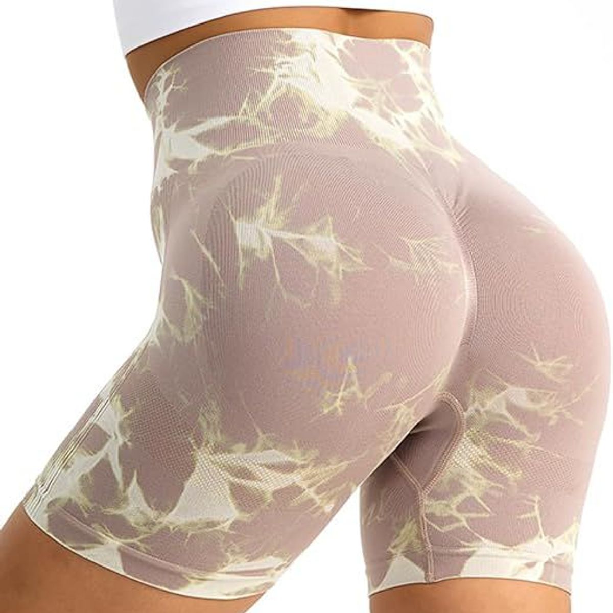 GENERICO - Short Biker DeportivoTie Dye Push Up sin costura