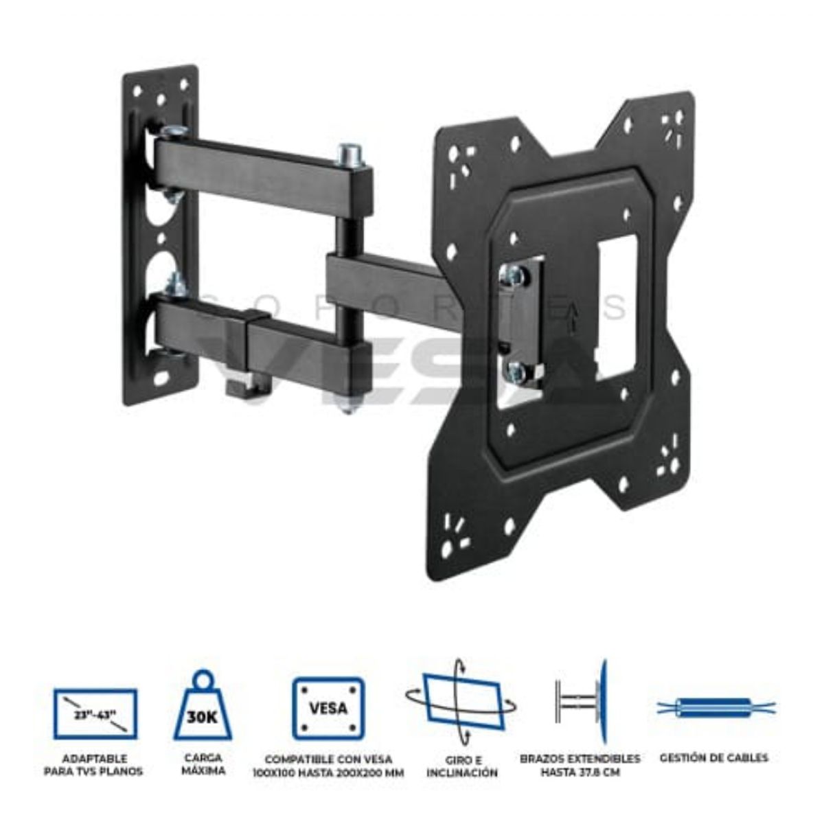 INSPIRA MARKET - Rack para televisor 14’’ a 55’’