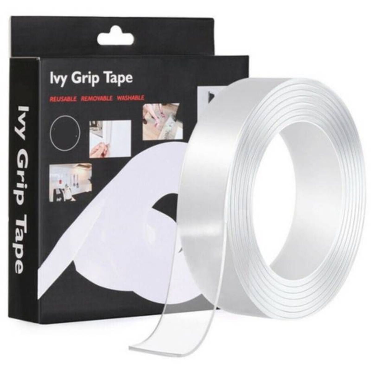 GENERICO - Cinta Mágica Doble Contacto 3 mts Reutilizable