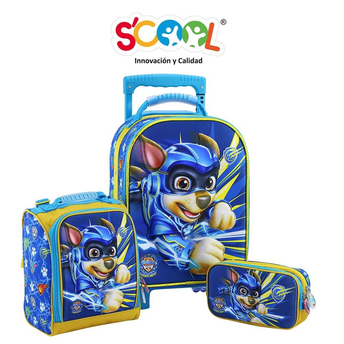 SCOOL - SET MALETA SCOOL EVA 3D MED PAW PATROL