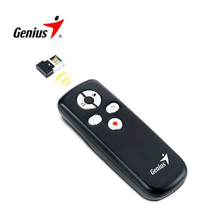 GENIUS - Presentador Genius Con Puntero Media Pointer Negro