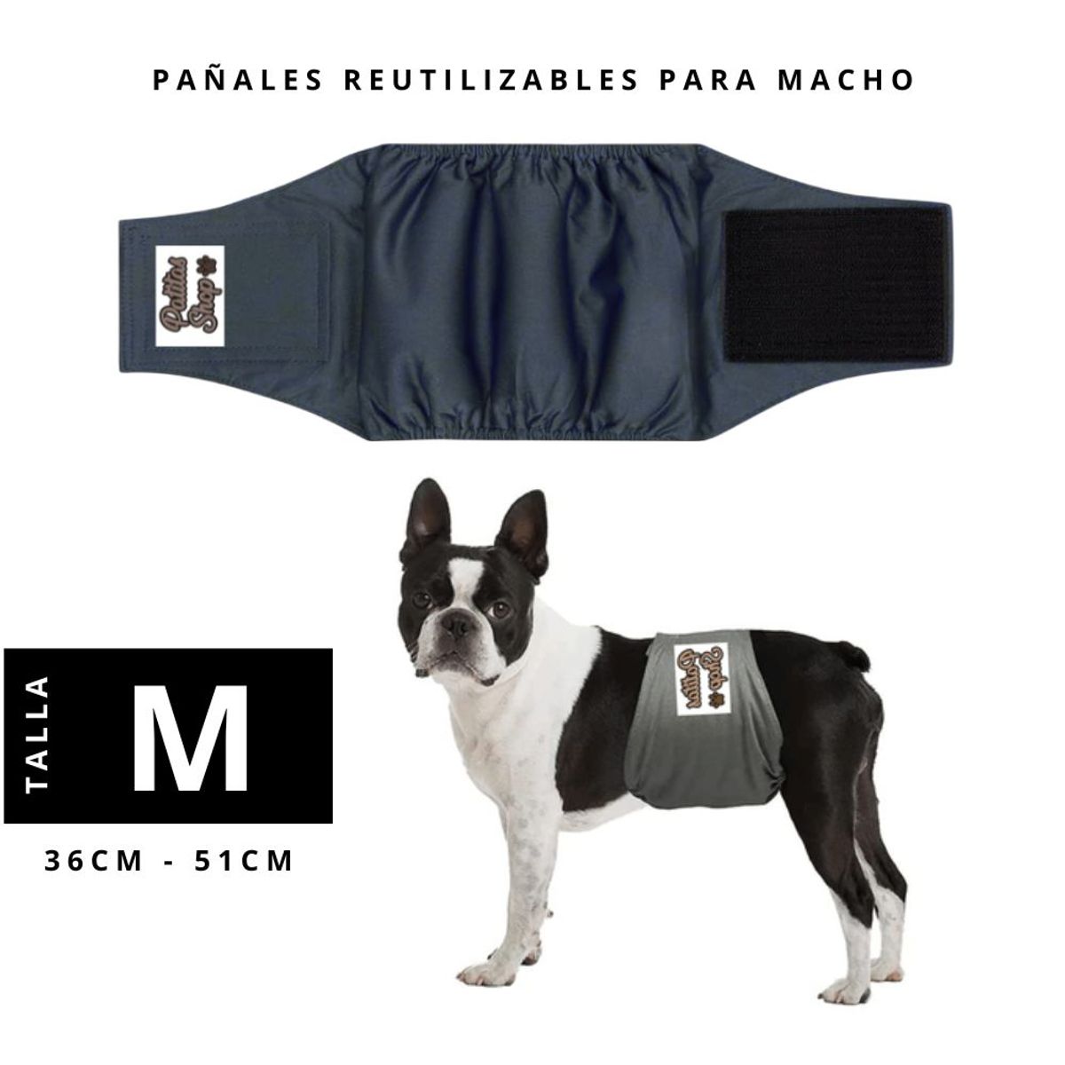 GENERICO - Pañal Reutilizable ECOLÓGICO Para Macho M PATITAS SHOP
