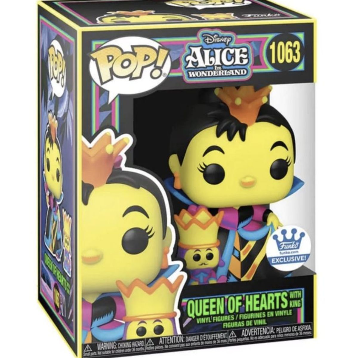 FUNKO - Reina De Corazones Black Light Funko Pop 1063 Alicia Exclusivo