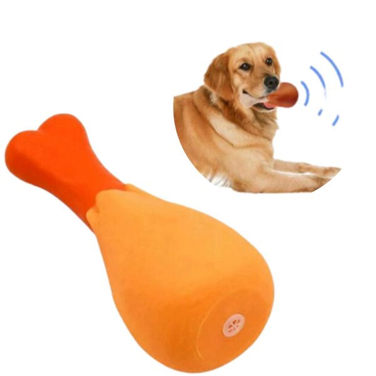 GENERICO - JUGUETE PIERNA DE POLLO PARA PERROS