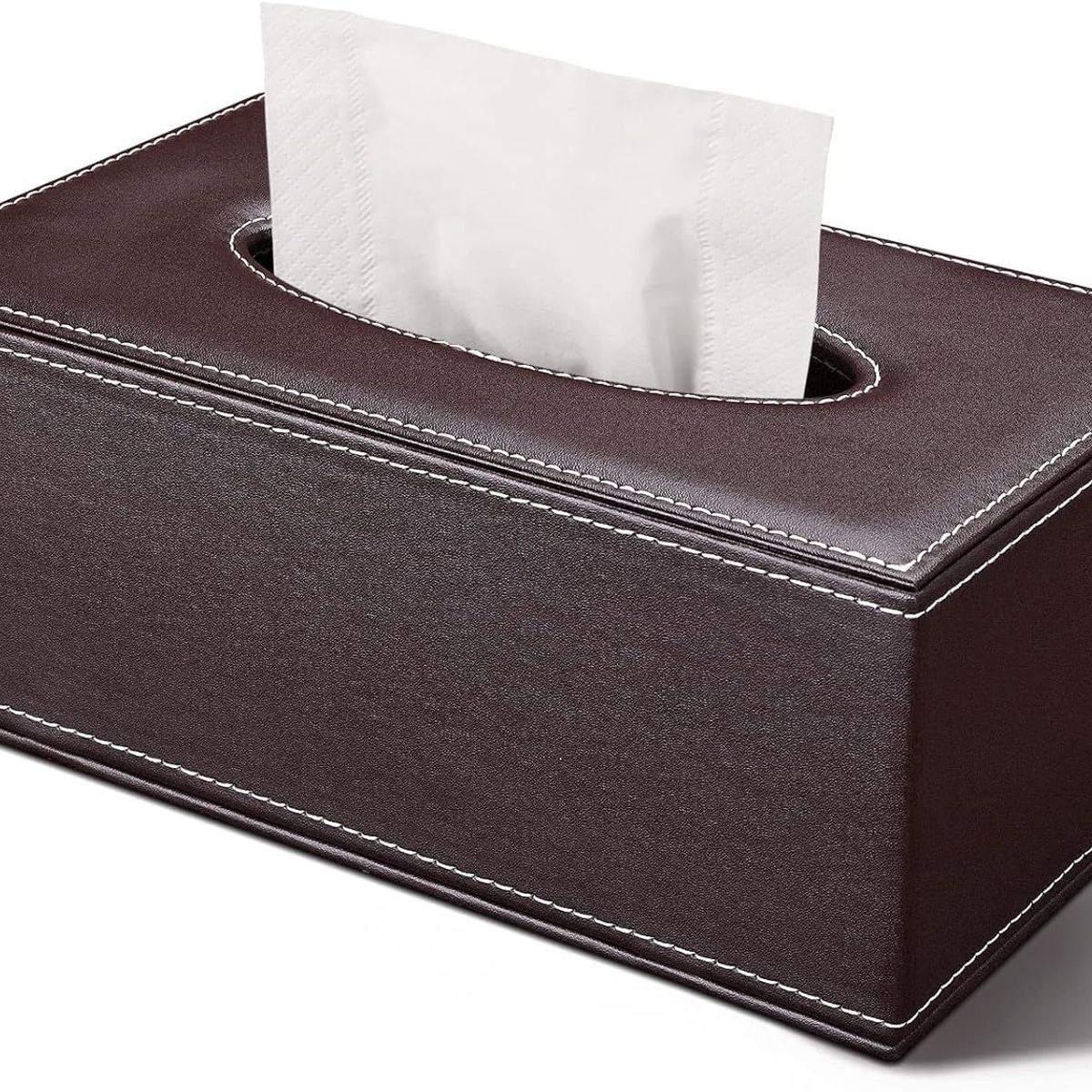 GENERICO - Servilletero rectangular de piel sintetica