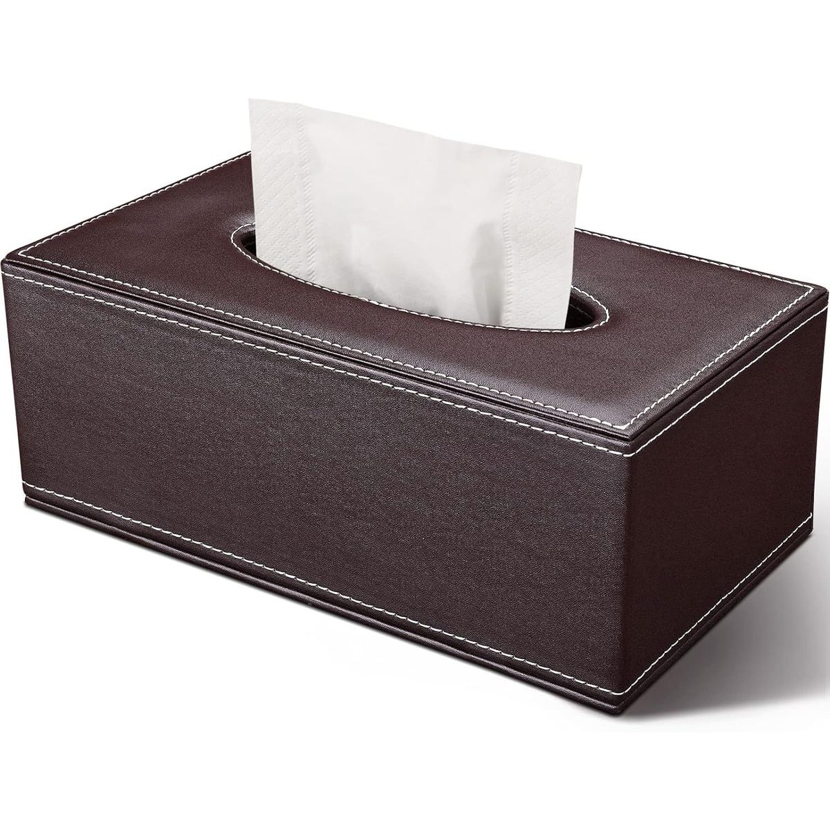 GENERICO - Servilletero rectangular de piel sintetica