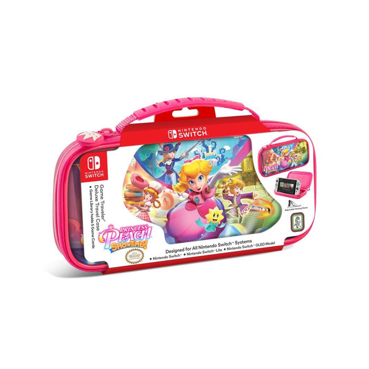 NINTENDO - Estuche Game Traveler Deluxe Travel Switch Princess Peach Showtime
