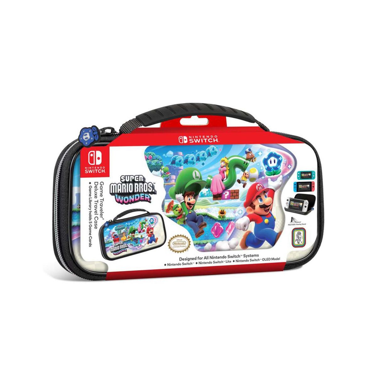 NINTENDO - Estuche Game Traveler Deluxe Travel Switch Super Mario Bros Wonder