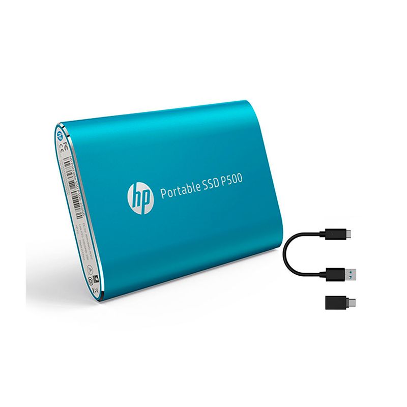 HP - UNIDAD DE ESTADO SOLIDO EXTERNO HP P500 1TB, USB-C 3.1, AZUL - P/N: 1F5P6AA#ABB
