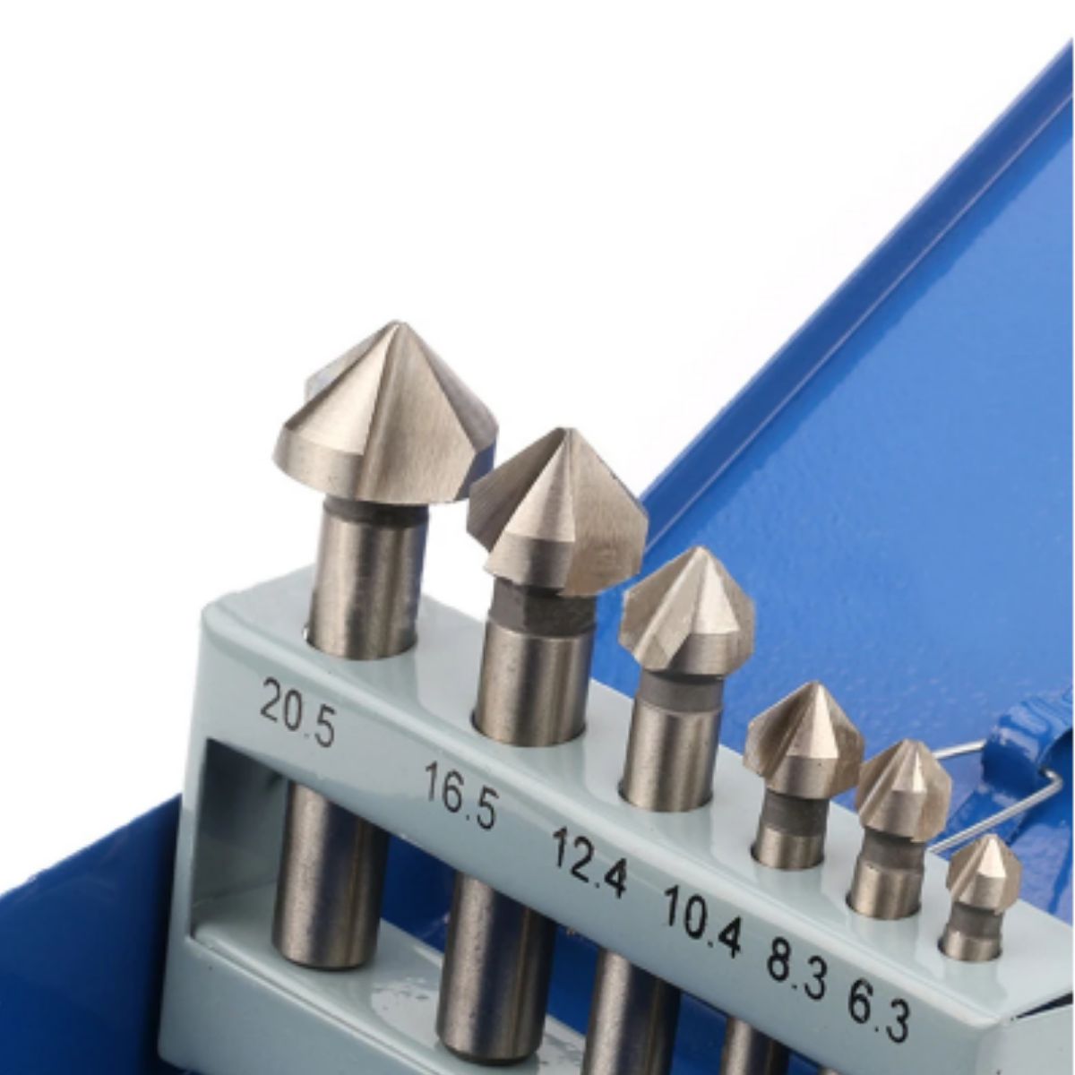 GENERICO - Set 6 Brocas Avellanadoras de 90° para Cabezas de Tornillo