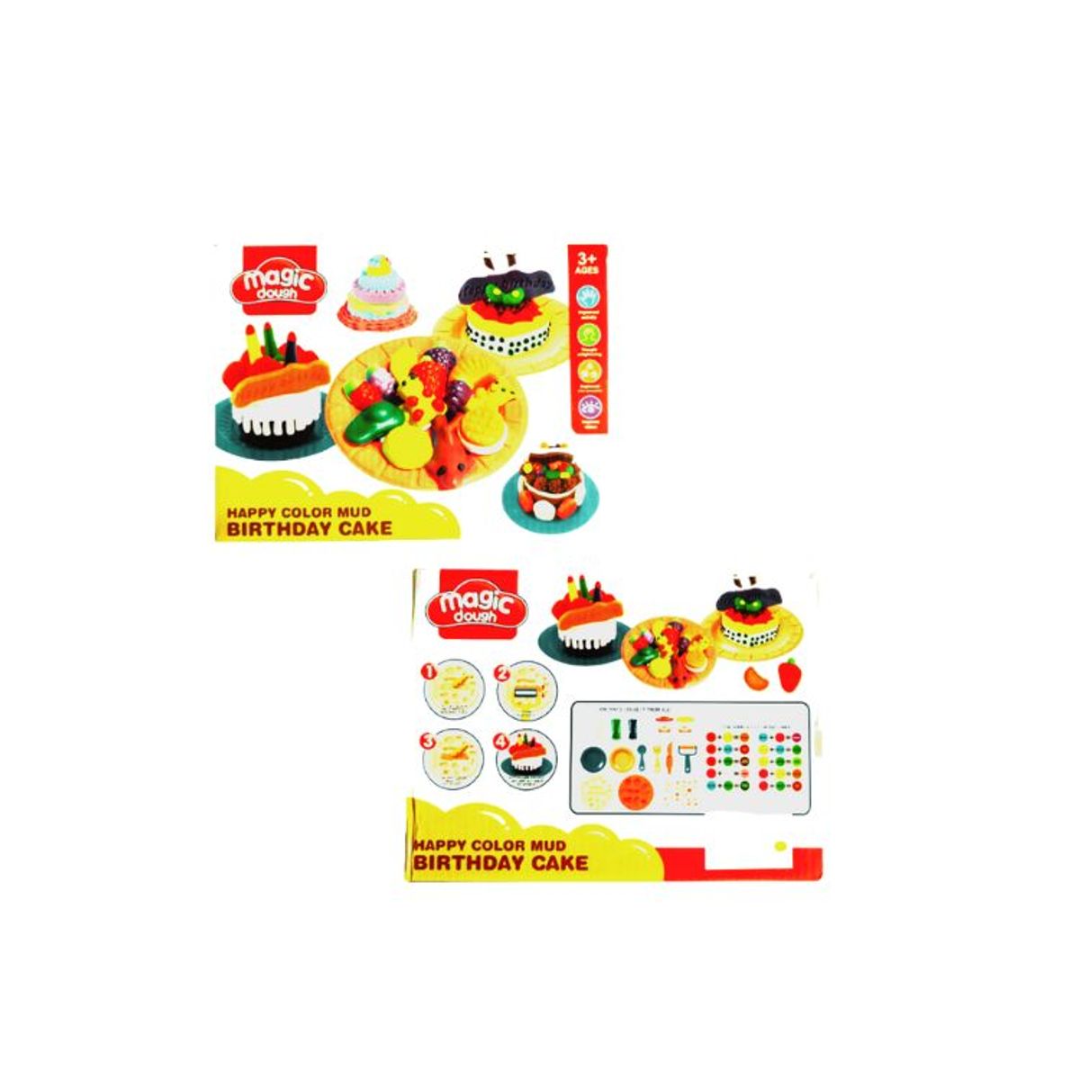 GENERICO - Plastilinas y Masas Mágicas de Torta de Cumpleaños