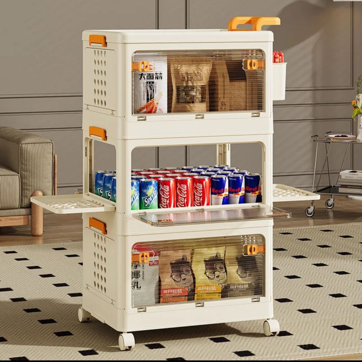 GENERICO - GABINETE DE ALMACENAMIENTO MULTIFUNCIONAL DE  4 PISOS