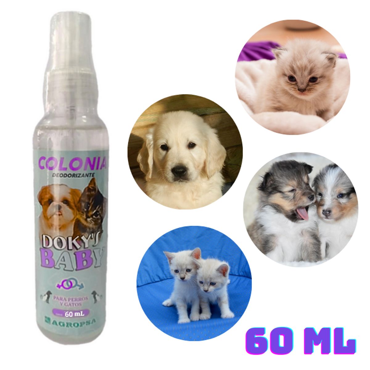 GENERICO - COLONIA PARA MASCOTA DOKY´S - BABY x 60 mL
