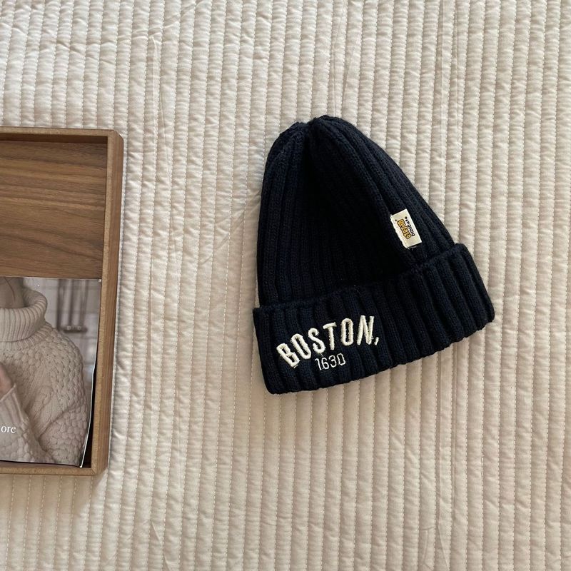 KAST PE - Beanie Boston Negro gorro para bebé niño 9 a 24 meses