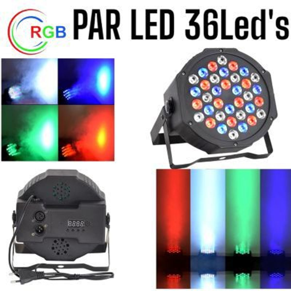 OEM - Proyector de 54 Luces de Colores LED Flat Par Light Par LED 54