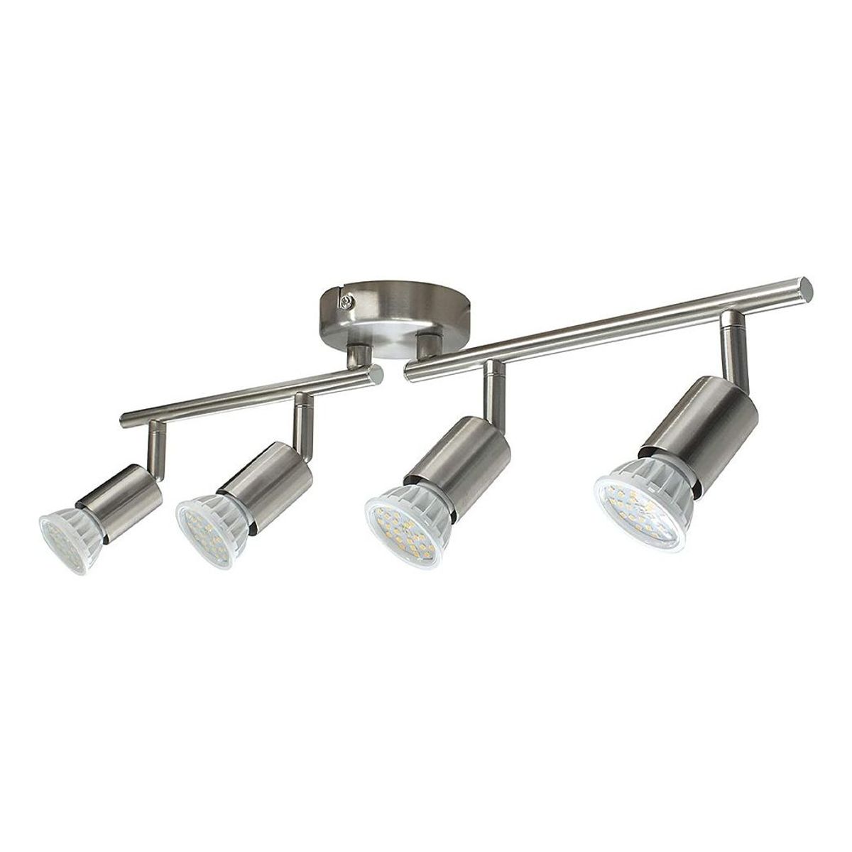 HOME NEAT - Lámpara de techo LED Plafón con Focos Giratorios 4XGU10