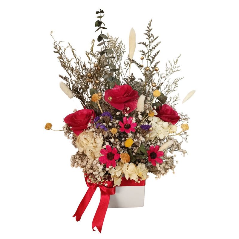 GENERICO - Arreglo Floral Día de la Madre Corazón Florido