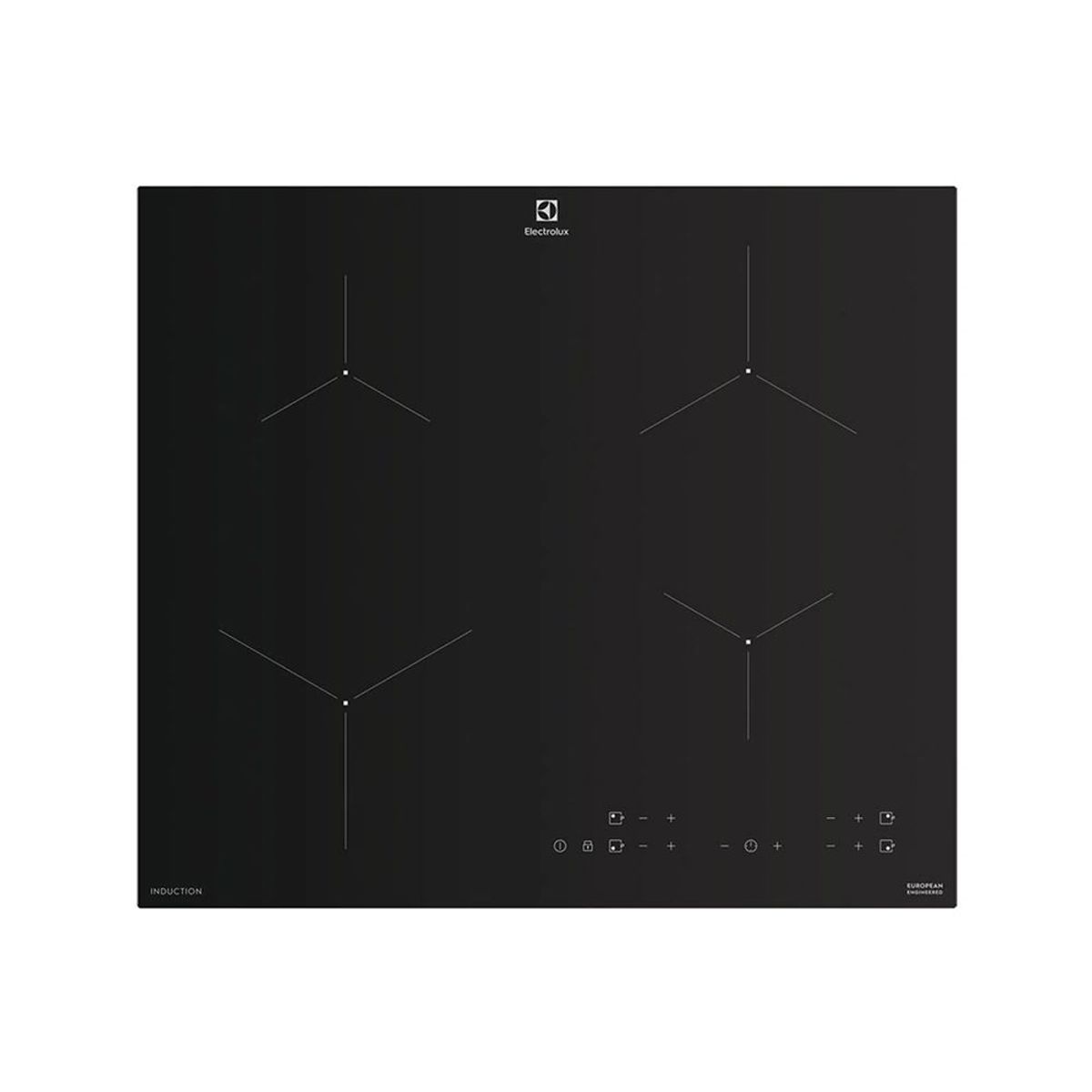 ELECTROLUX - Encimera Empotrable 4 Zonas Electrolux ETII60F7EOB Negro.