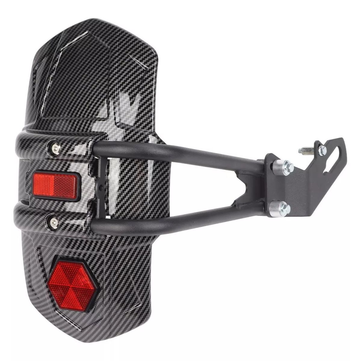GENERICO - Guardafango Fibra de Crabono Universal Para Moto Reflectivo