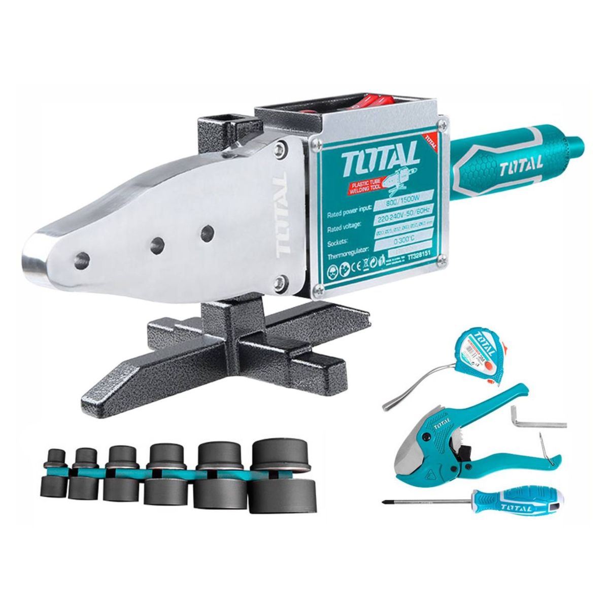 TOTAL TOOLS - Termofusora industrial 1500w Total
