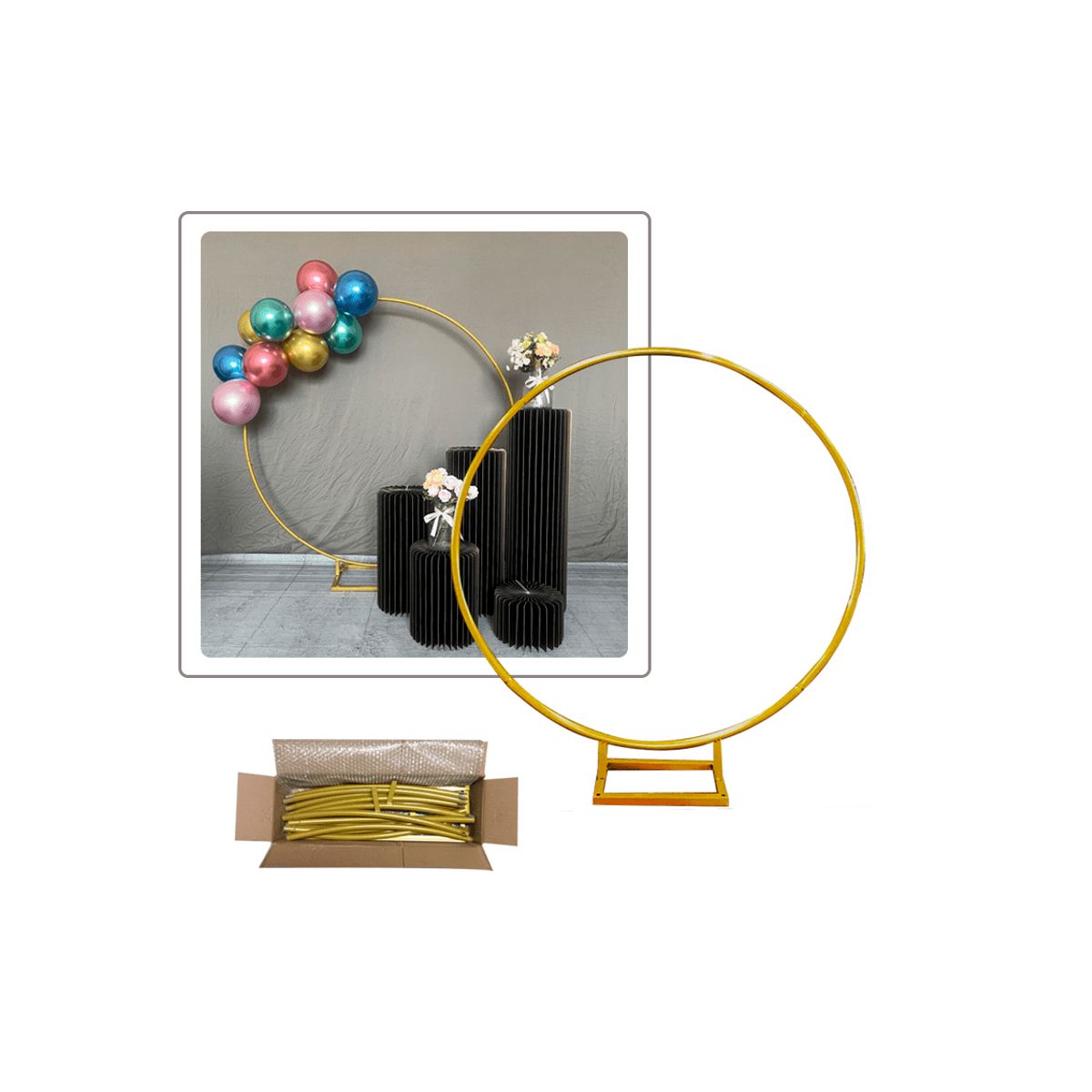 GENERICO - Soporte Circular Metal 2mts Aprox