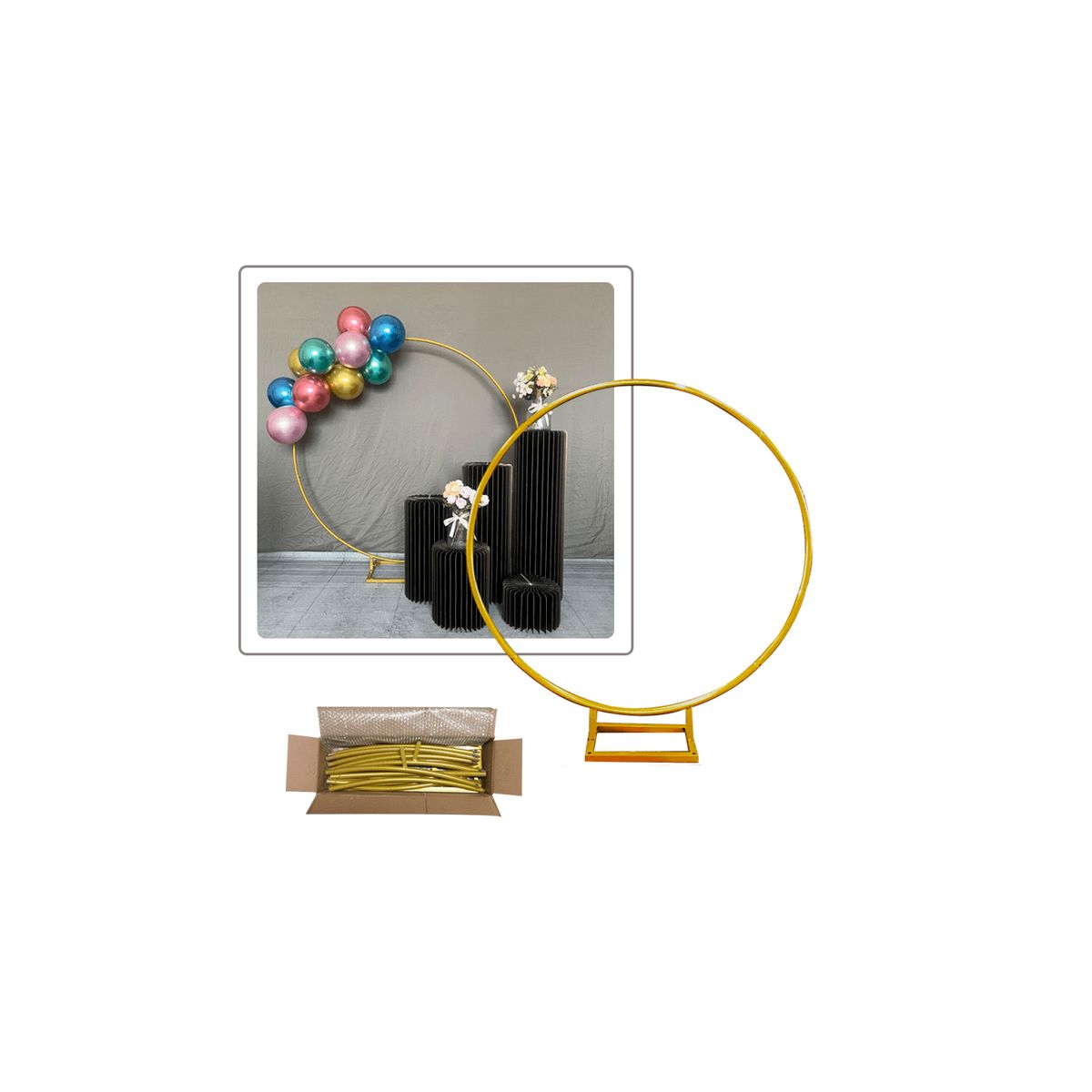 GENERICO - Soporte Circular Metal 2mts Aprox