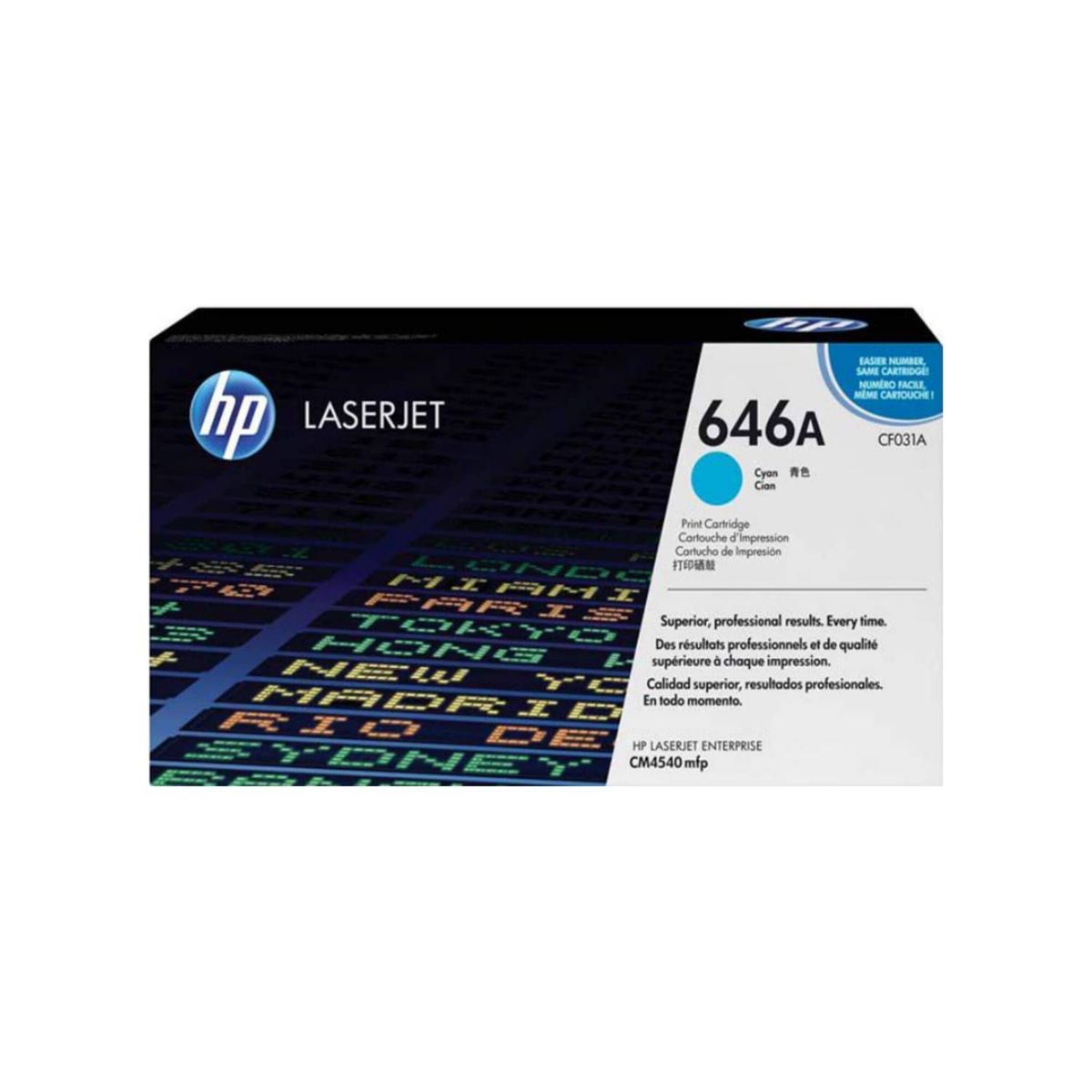 HP - TONER HP 646A CÓDIGO CF031A CYAN 12500 Pág