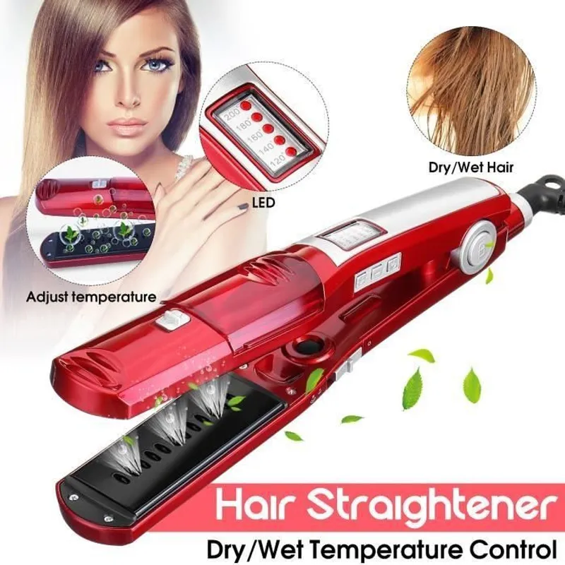 Plancha de Pelo Vapor Profesional Alisador de Cerámica Infrarrojos - Main Image