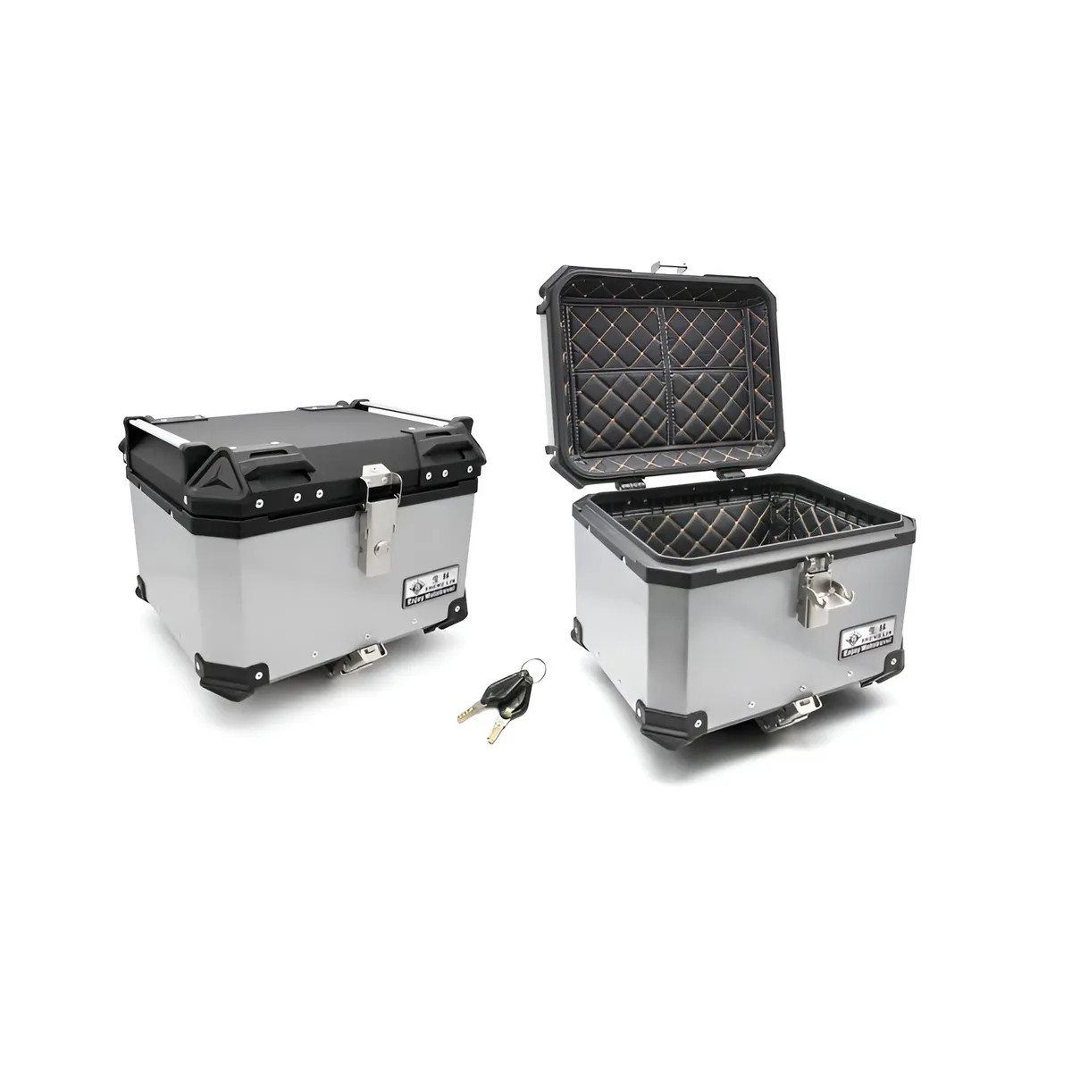 GENERICO - Cajuela Aluminio 45L Interior De Cuero + Llaves