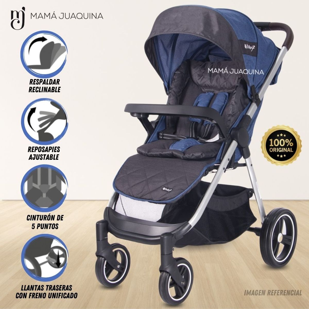 EBABY - Coche de Paseo «DASH» Edición Limitada Blue