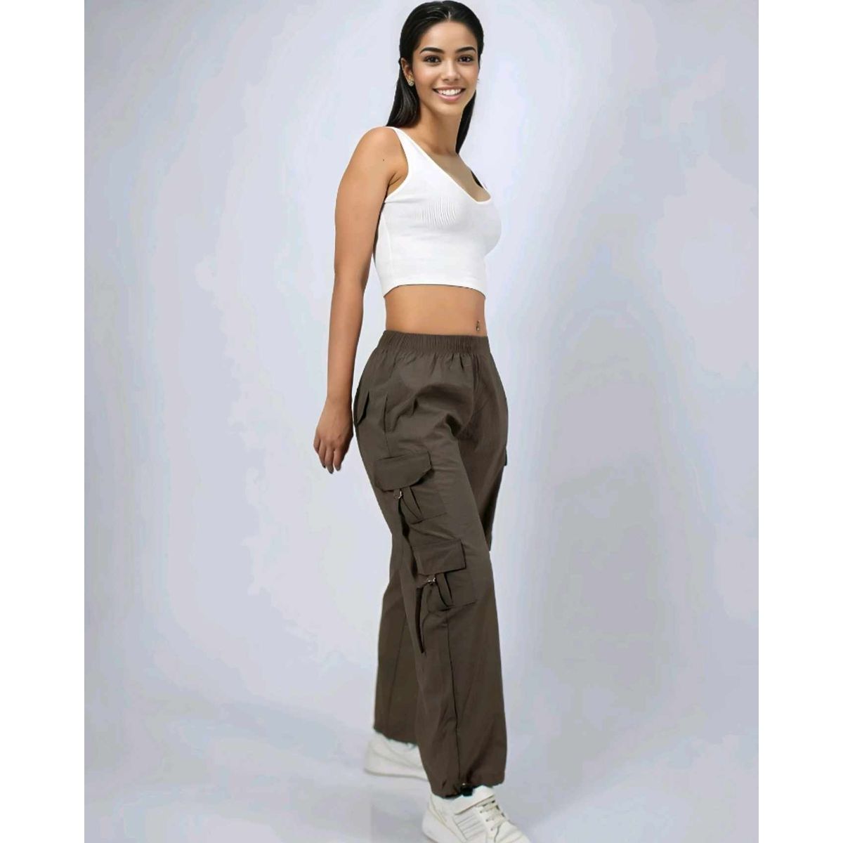 ENKI - Pantalón Cargo Parachic 6X Para Mujer