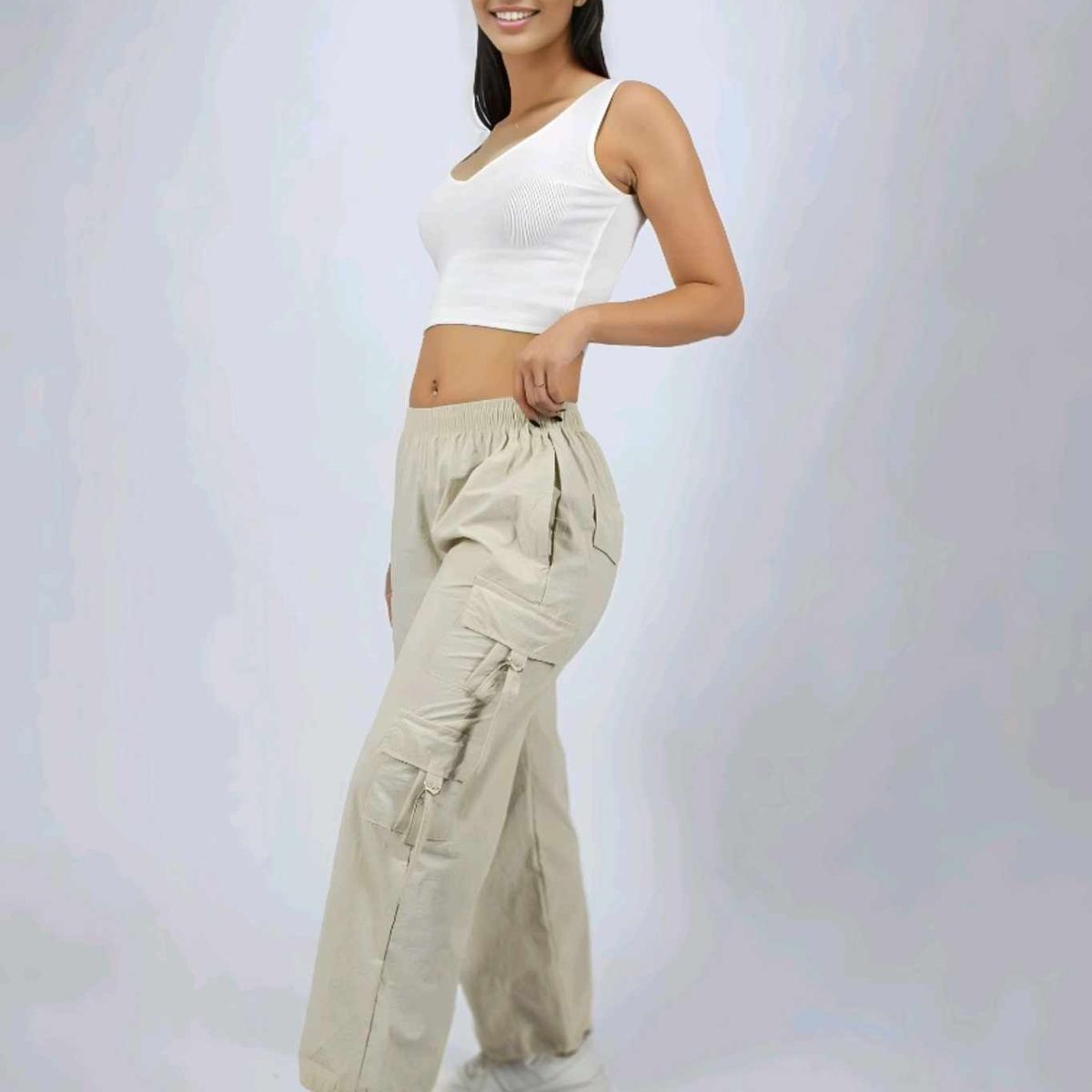 ENKI - Pantalón Cargo Parachic 6X Para Mujer