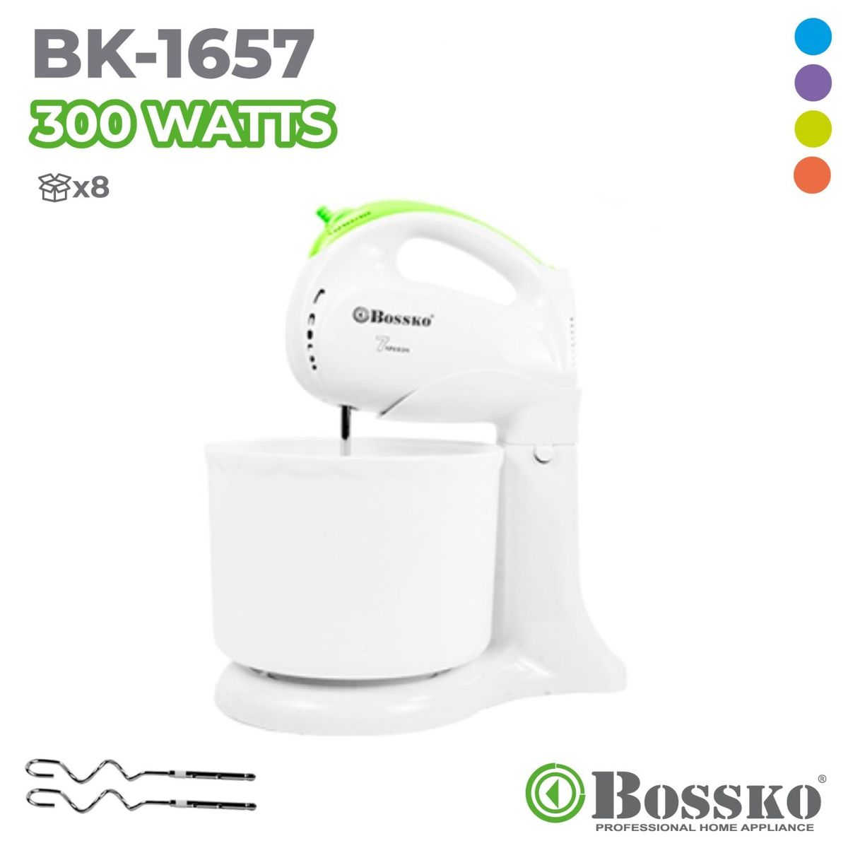 BOSSKO - Batidora De Mano Bossko Bk-1657-Verde