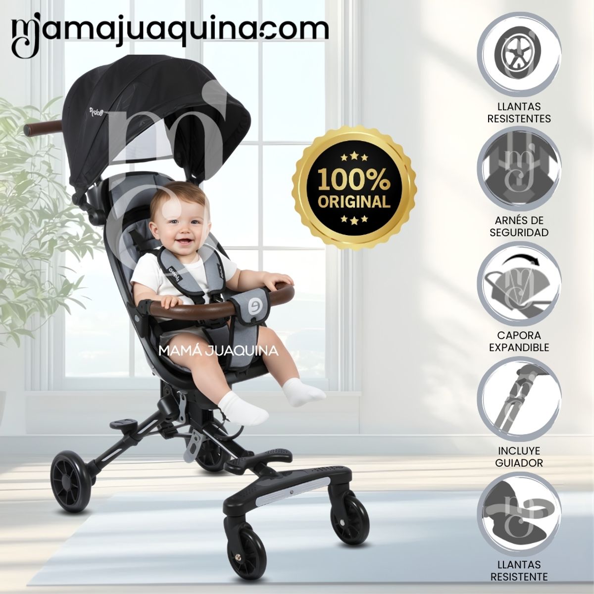 EBABY - Coche Plegable «EASY RIDE» Edición Limitada Gray