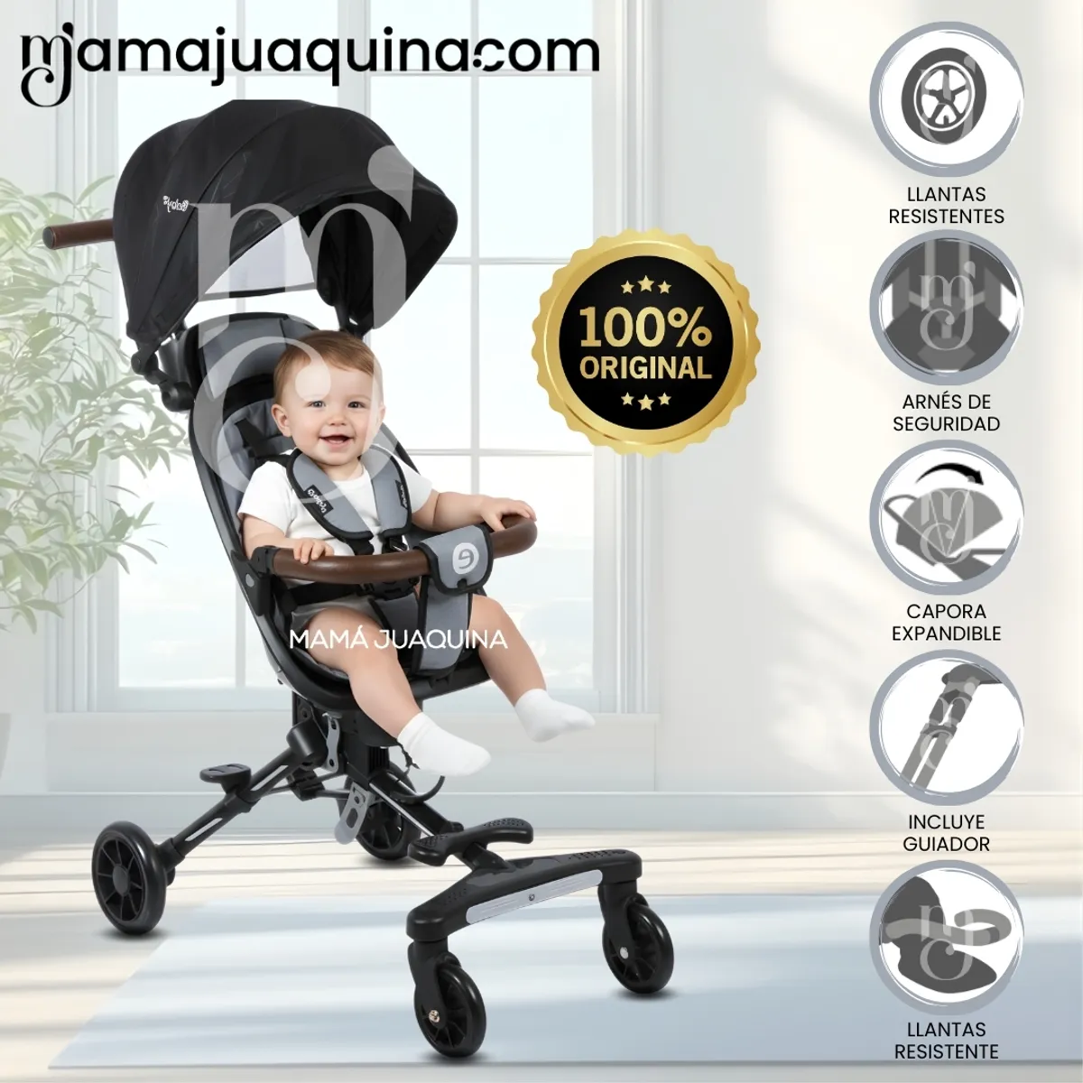 EBABY - Coche Plegable «EASY RIDE» Edición Limitada Gray