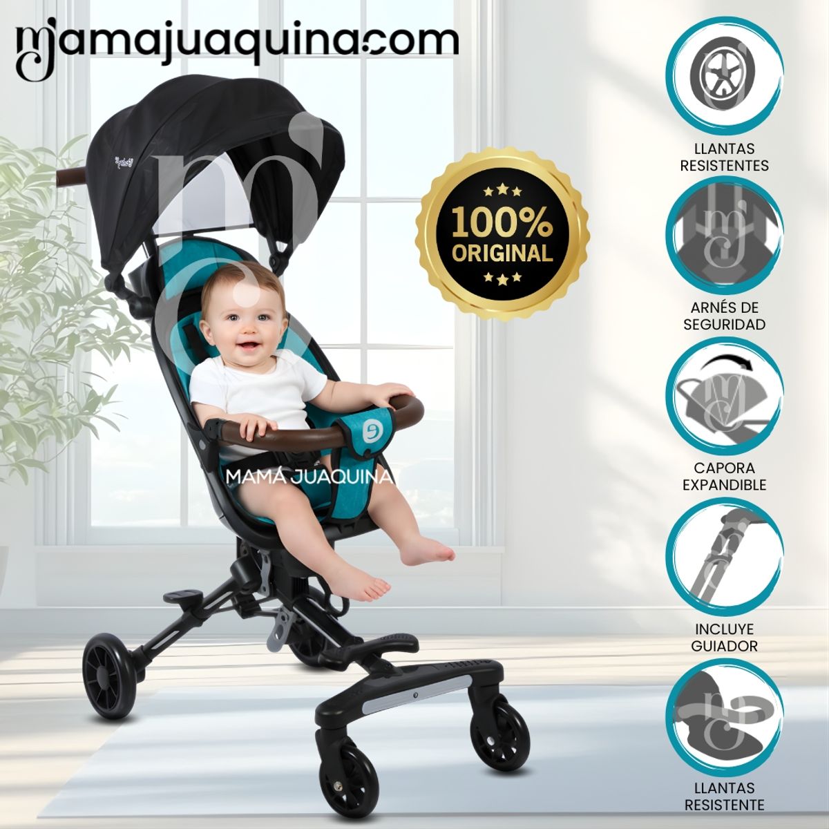 EBABY - Coche Plegable «EASY RIDE» Edición Limitada Green