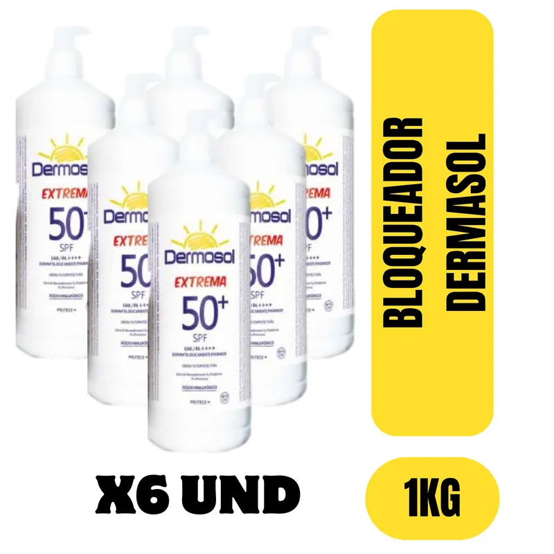 GENERICO - BLOQUEADOR X6 UND DERMOSOL 1 LITRO 50SPF