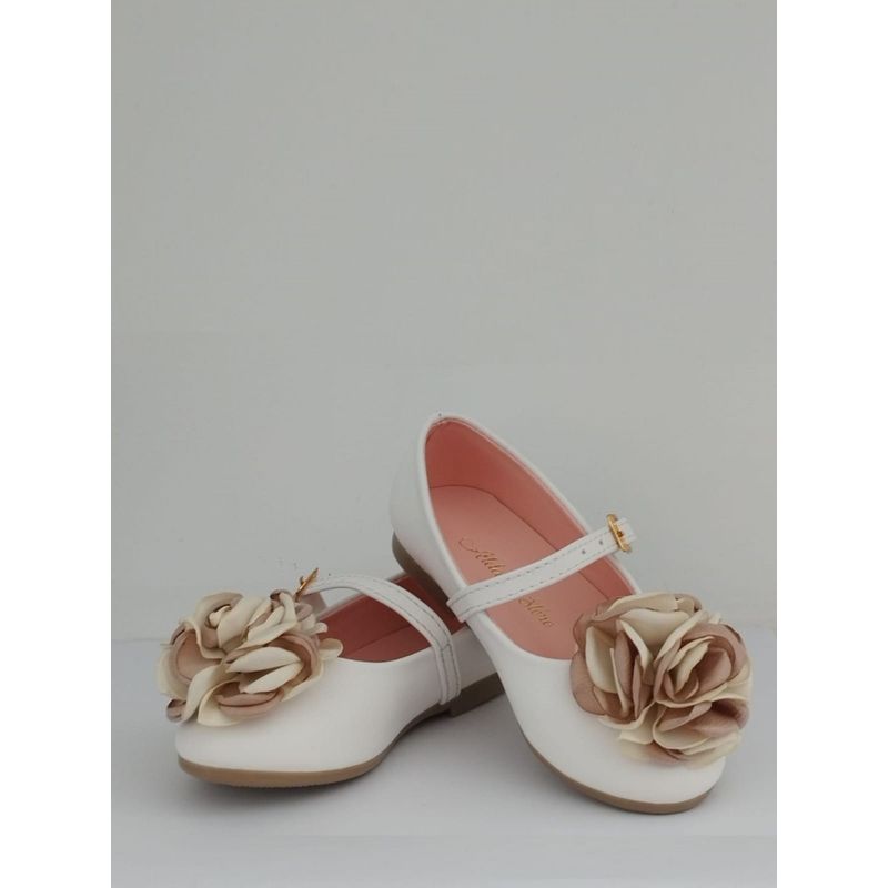 DR BROWN - Zapatos flor seda nude