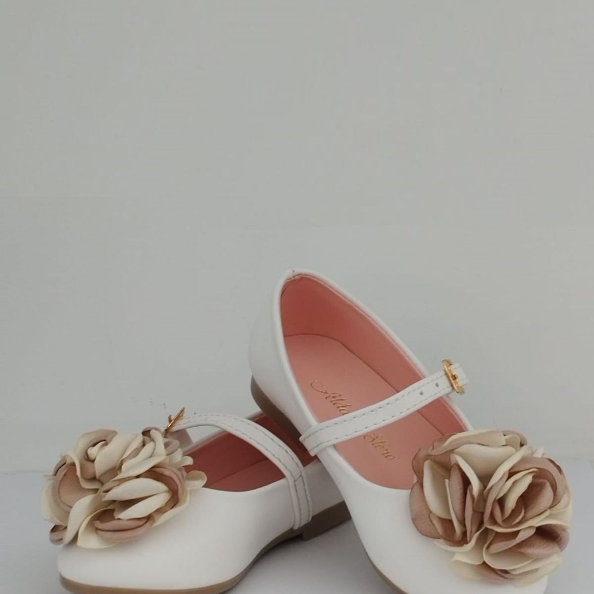 DR BROWN - Zapatos flor seda nude