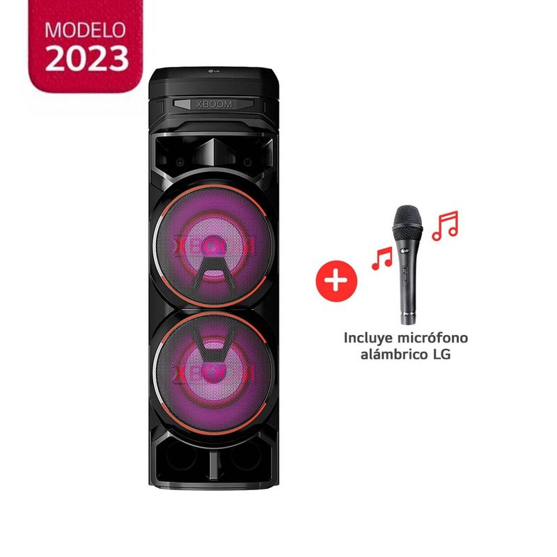 LG - Torre de Sonido LG XBOOM con Bluetooth y Karaoke RNC9 + Micrófono