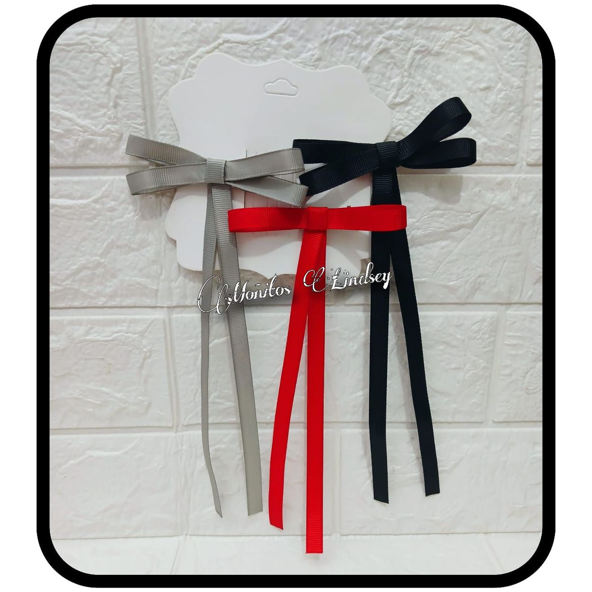 GENERICO - Lazo Coquette x3  - Moñitos Lindsey