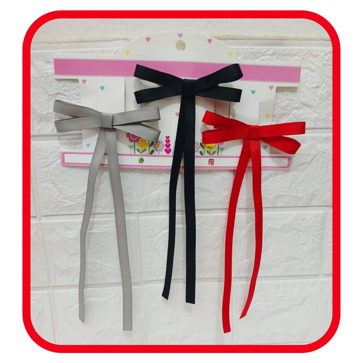 GENERICO - Lazo Coquette x3  - Moñitos Lindsey