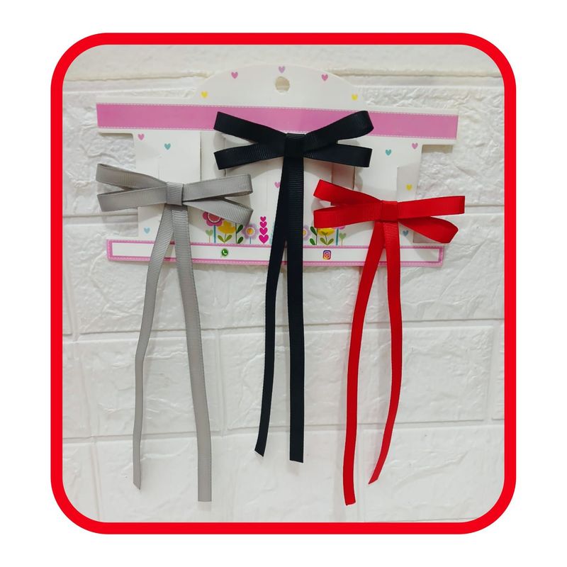 GENERICO - Lazo Coquette x3  - Moñitos Lindsey