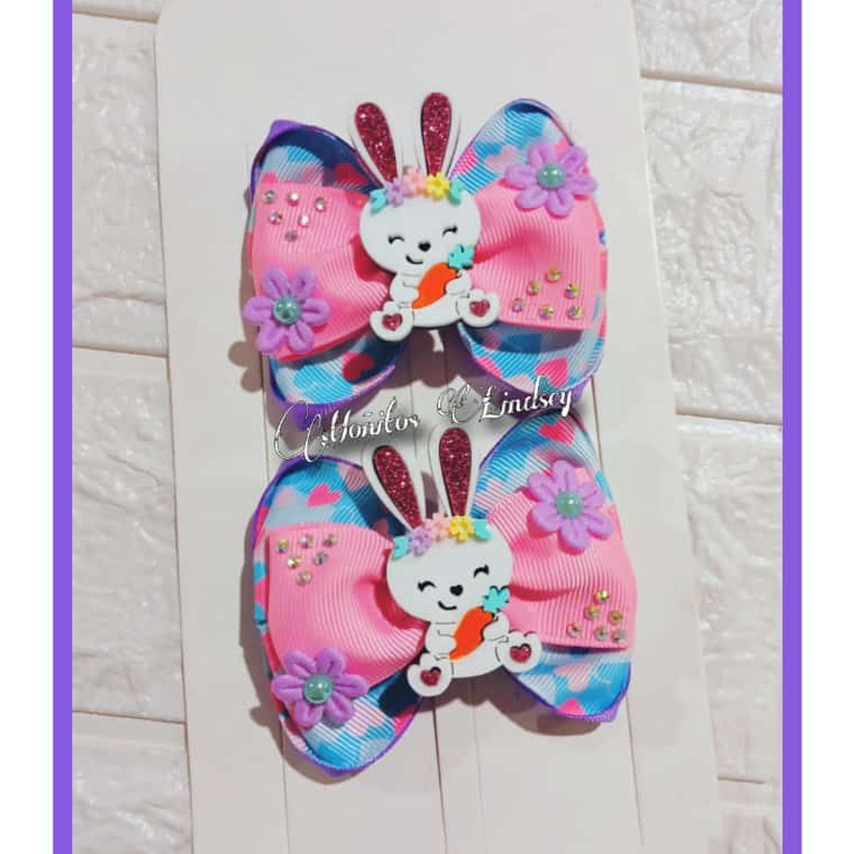 GENERICO - parecitos Conejo - Moñitos Lindsey