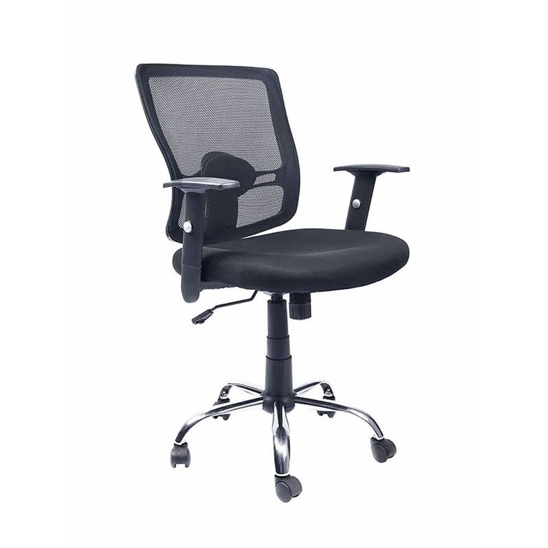OFIDEAS - Silla Giratoria De Oficina Negra Euro Ofideas