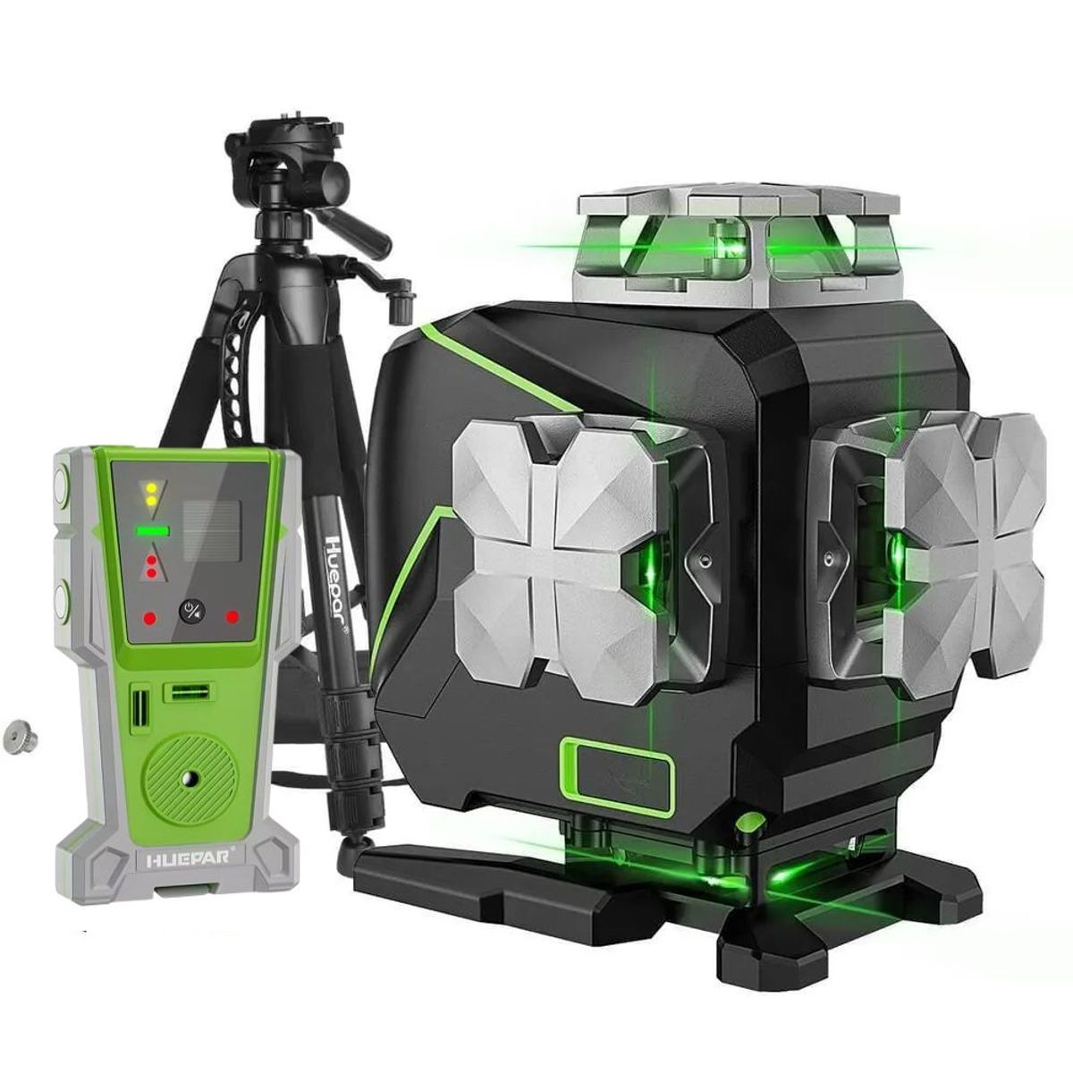 HUEPAR - Combo Completo  Nivel láser verde Huepar s04cg 16 líneas (2024)