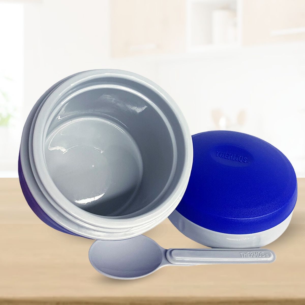 THERMOS - CONSERVADOR DE ALIMENTO POLIMES  AZUL 235ML