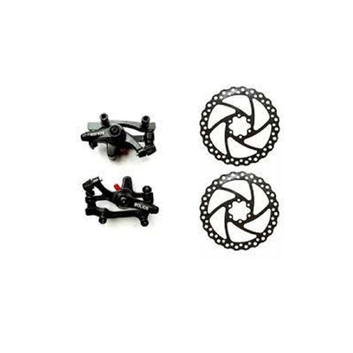 GENERICO - Par de cálipers con pastillas para frenos de disco de bicicleta